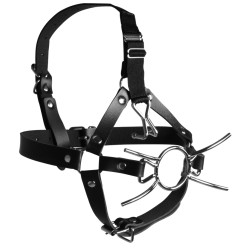 Ouch! Xtreme Bâillon avec Crochet nasal Gag Cross noir